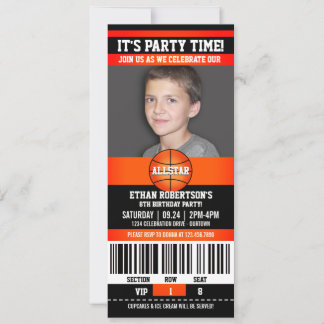 Basketball Birthday Photo Template