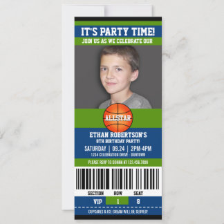 Basketball Birthday Photo Template