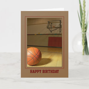 Basketball- Birthday Thank You Any Use Card