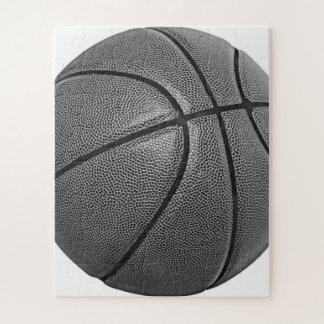 Basketball Black & White Jigsaw Puzzle