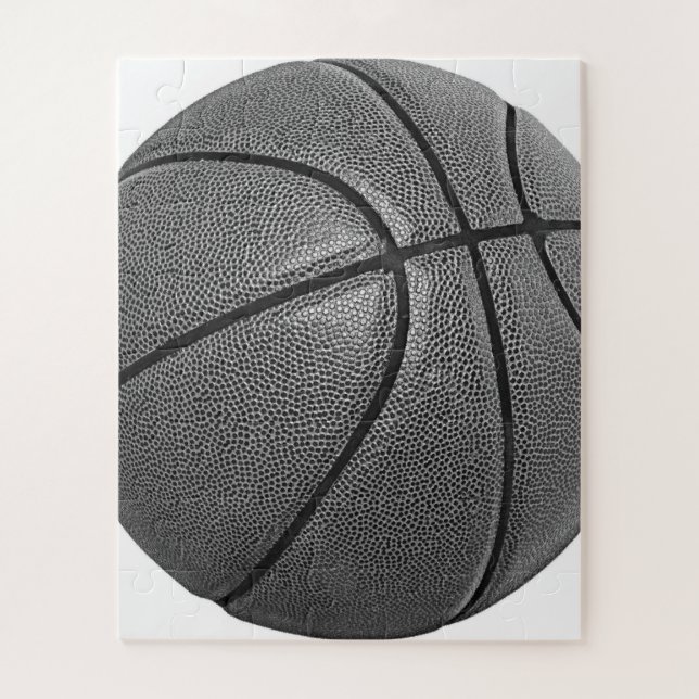 Basketball Black & White  Jigsaw Puzzle (Vertical)