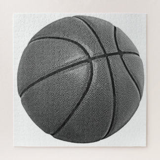 Basketball Black & White Jigsaw Puzzle