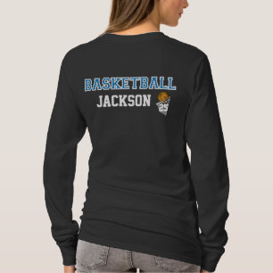 Basketball Blue Lettering   Personalize Shirt