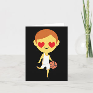 Basketball Boy Emoji  Card