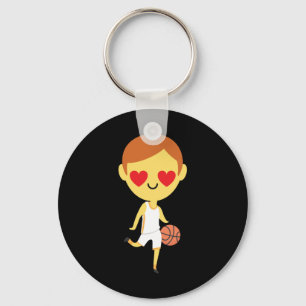 Basketball Boy Emoji  Keychain