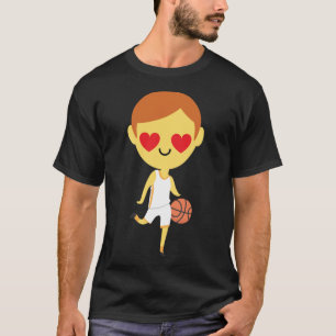 Basketball Boy Emoji  T-Shirt