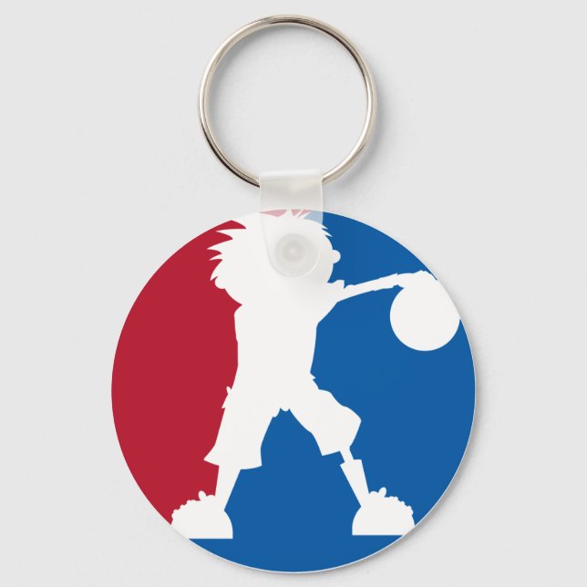 Basketball Boy Icon Keychain (Front)