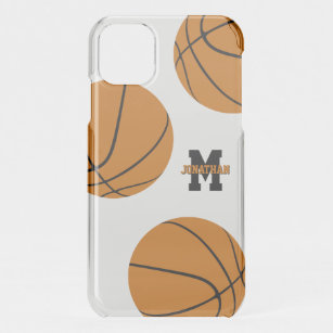 basketball boys girls sporty monogrammed iPhone 11 case