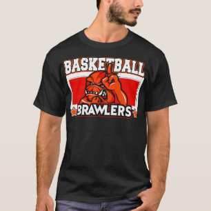 Basketball Brawlers Sports Bball Mascot Team T-Shirt