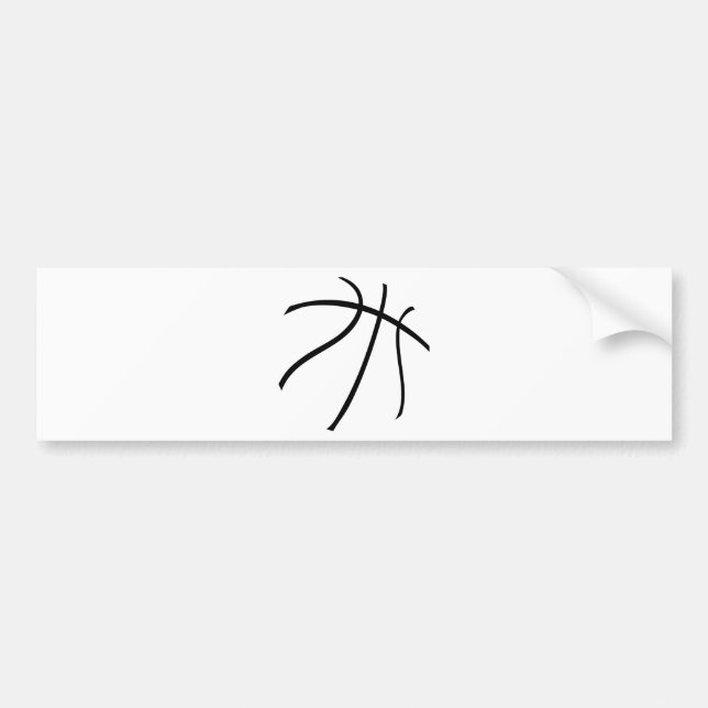 basketball bumper sticker (Front)