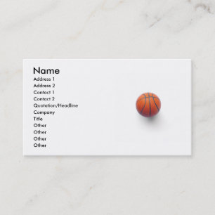 Basketball Business Card