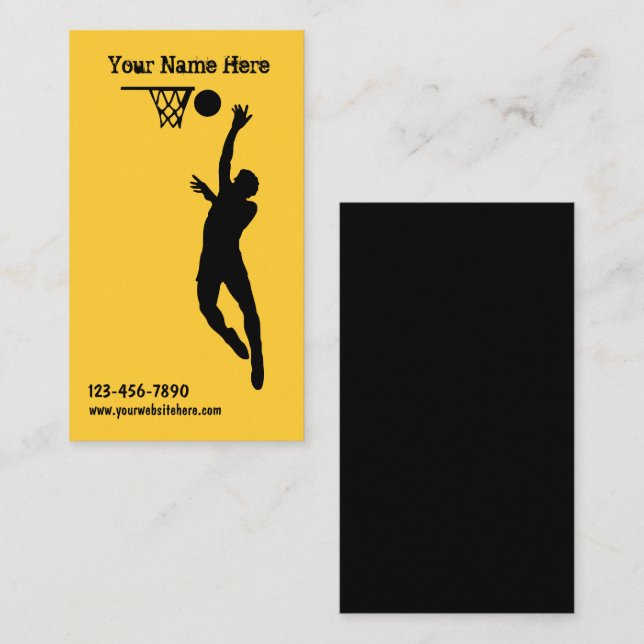 Basketball Business Cards (Front/Back)