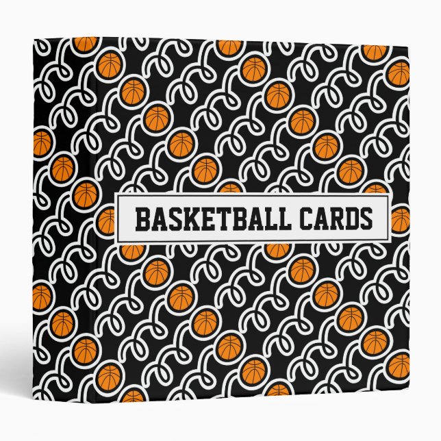 Basketball card binder for collectors (no sleeves) (Front/Spine)