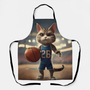 Basketball Cat,  Apron