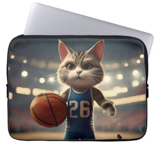 Basketball Cat,  Laptop Sleeve