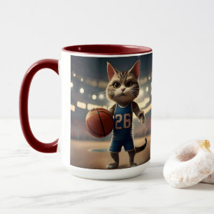 Basketball Cat, Mug