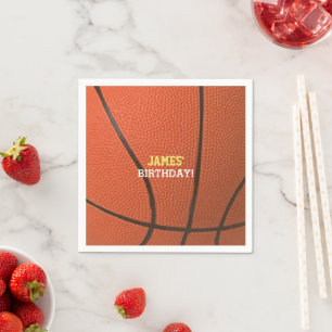 Basketball Celebration Personalized Napkin
