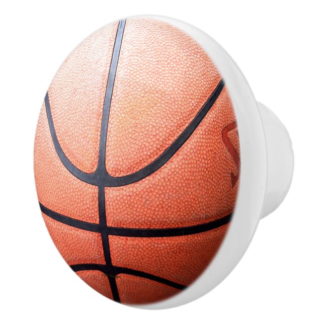 Basketball Ceramic Knob (Right)