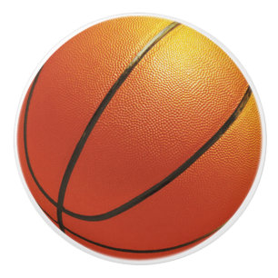 Basketball ceramic knob