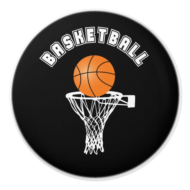 Basketball Ceramic Knob (Front)