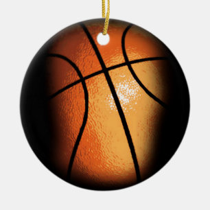 Basketball Ceramic Ornament