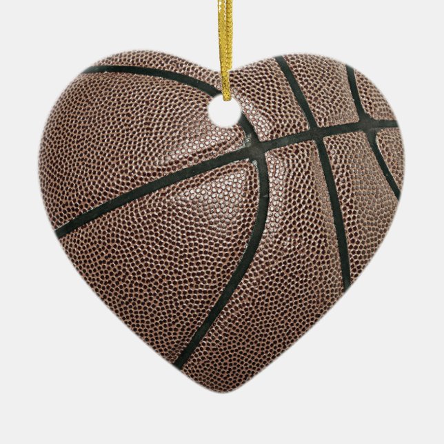 Basketball Ceramic Ornament (Front)