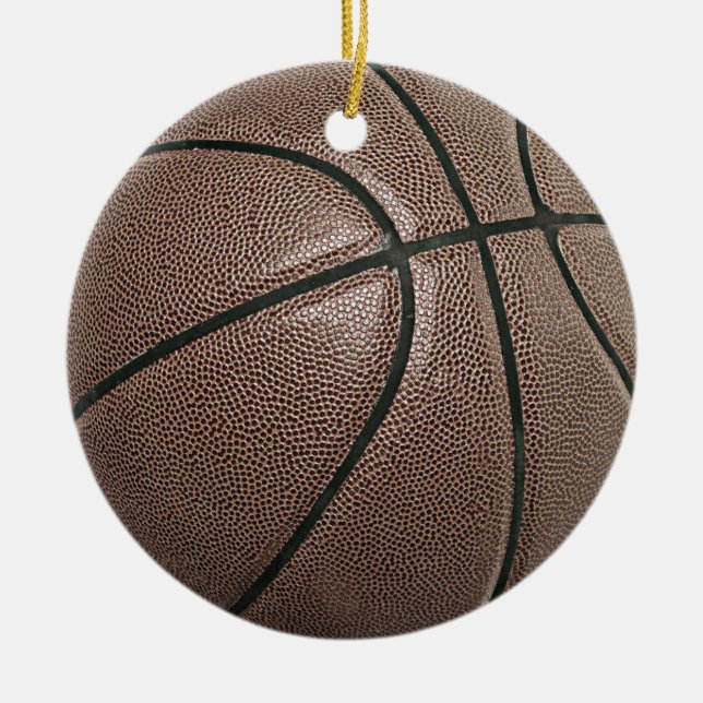 Basketball Ceramic Ornament (Front)
