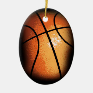 Basketball Ceramic Ornament