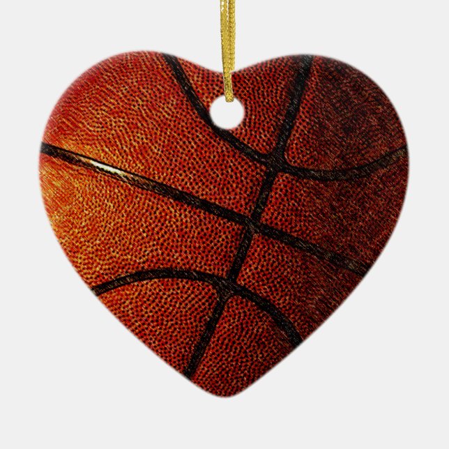 Basketball Ceramic Ornament (Front)