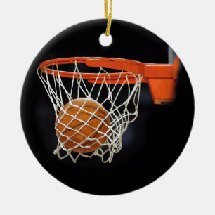 Basketball Ceramic Ornament