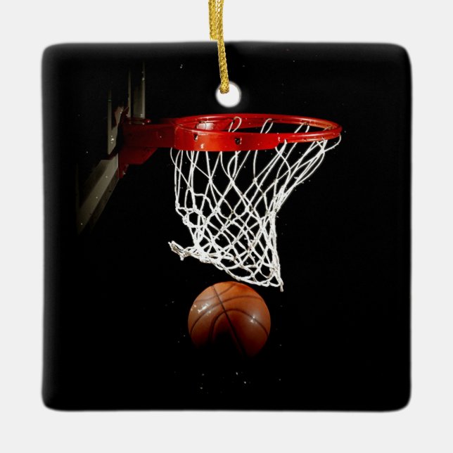 Basketball Ceramic Ornament (Front)