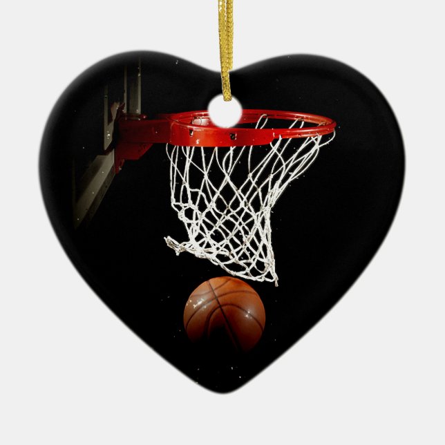 Basketball Ceramic Ornament (Front)