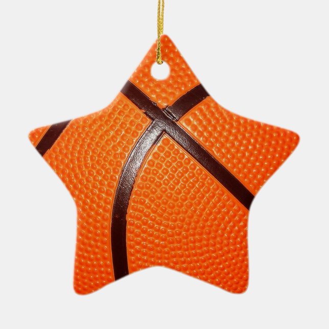 Basketball Ceramic Ornament (Front)