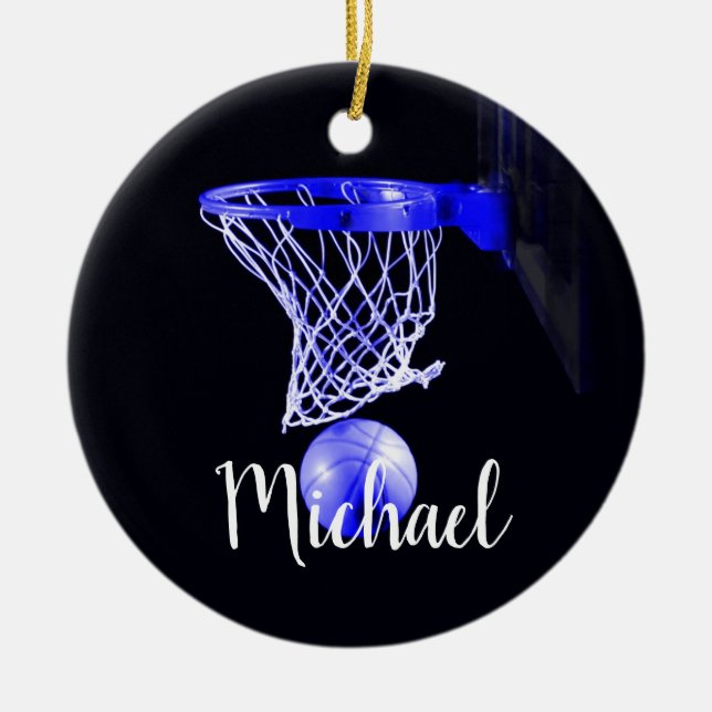 Basketball Ceramic Ornament (Front)