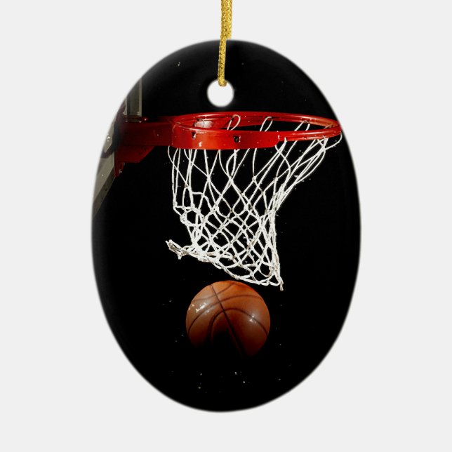 Basketball Ceramic Ornament (Front)