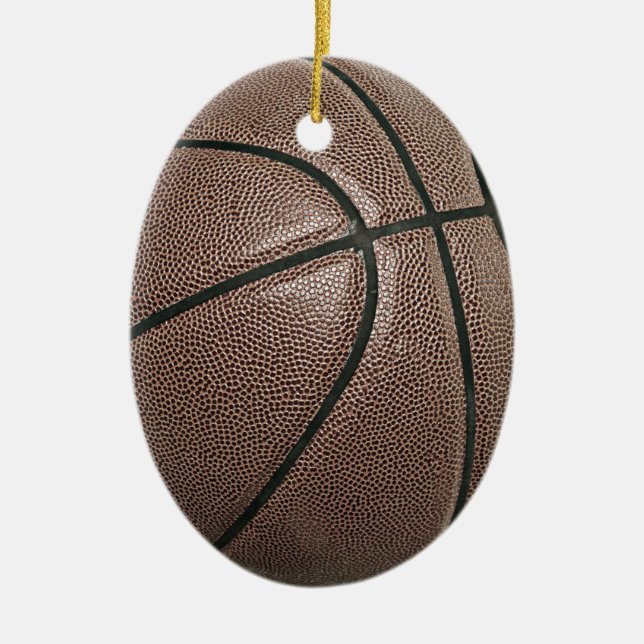 Basketball Ceramic Ornament (Front)