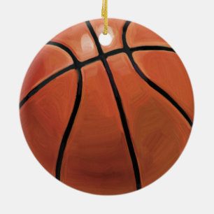 Basketball Ceramic Ornament