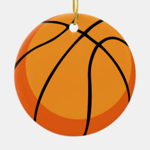 Basketball Ceramic Ornament