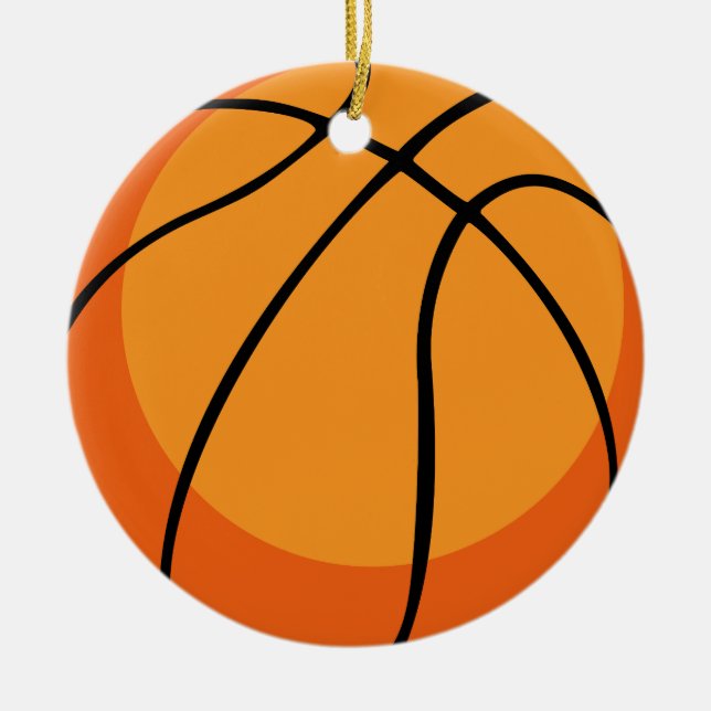 Basketball Ceramic Ornament (Front)