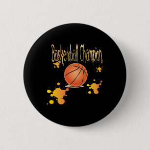 Basketball Champion  2 Inch Round Button