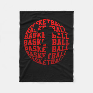 Basketball Champion Basketball Player Fans Retro  Fleece Blanket