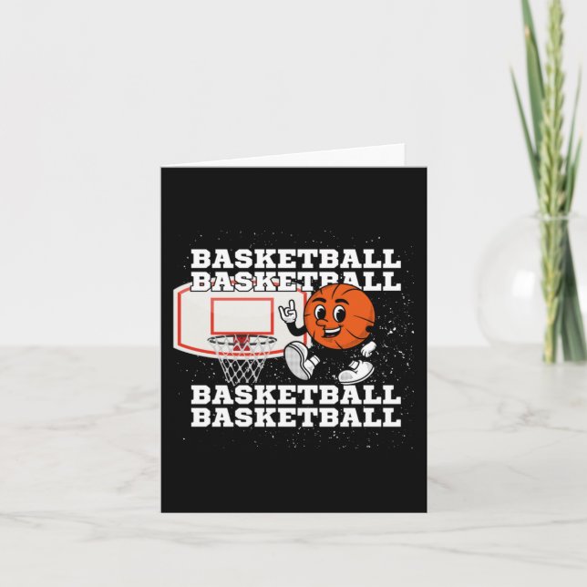 Basketball Character Hoop  Card (Front)