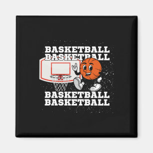 Basketball Character Hoop  Magnet