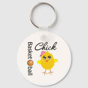 Basketball Chick Keychain
