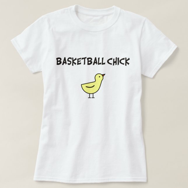 Basketball Chick T-Shirt (Design Front)
