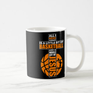 Basketball Christian Cross Coffee Mug
