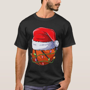 Basketball Christmas Boy Apparel, Funny Santa Srt  T-Shirt