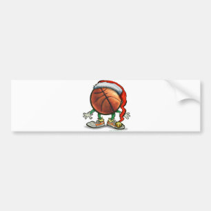 Basketball Christmas Bumper Sticker
