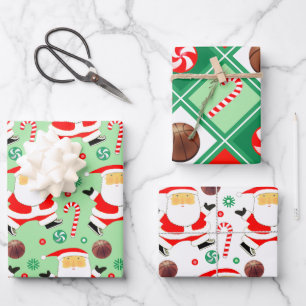 Basketball Christmas Gift Wrapping Paper