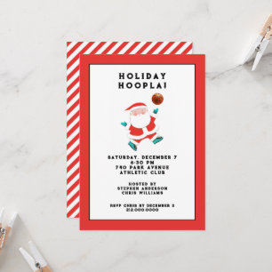 Basketball Christmas Holiday Party Invitation